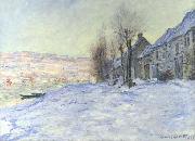 Claude Monet Lavacourt: Sunshine and Snow Spain oil painting artist